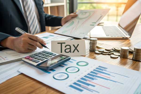 Expert audit consultant team reviewing business financial data